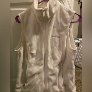 White Columbia vest